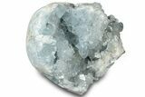 Crystal Filled Celestine (Celestite) Heart - Madagascar #300101-2